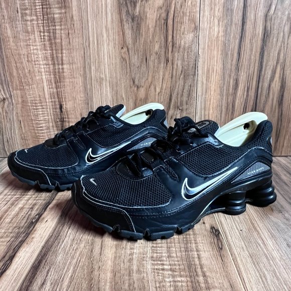 Nike Shox Turbo V+ Womens Running Shoes Black White Athletic 316874 002 Size 6.5 - Picture 2 of 6